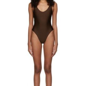 Jade Swim Brown One-Piece Bathing Suit